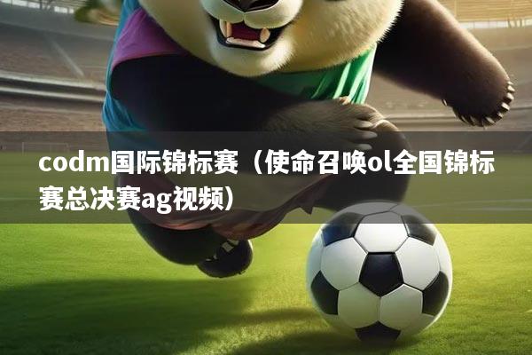 codm国际锦标赛（使命召唤ol全国锦标赛总决赛ag视频）